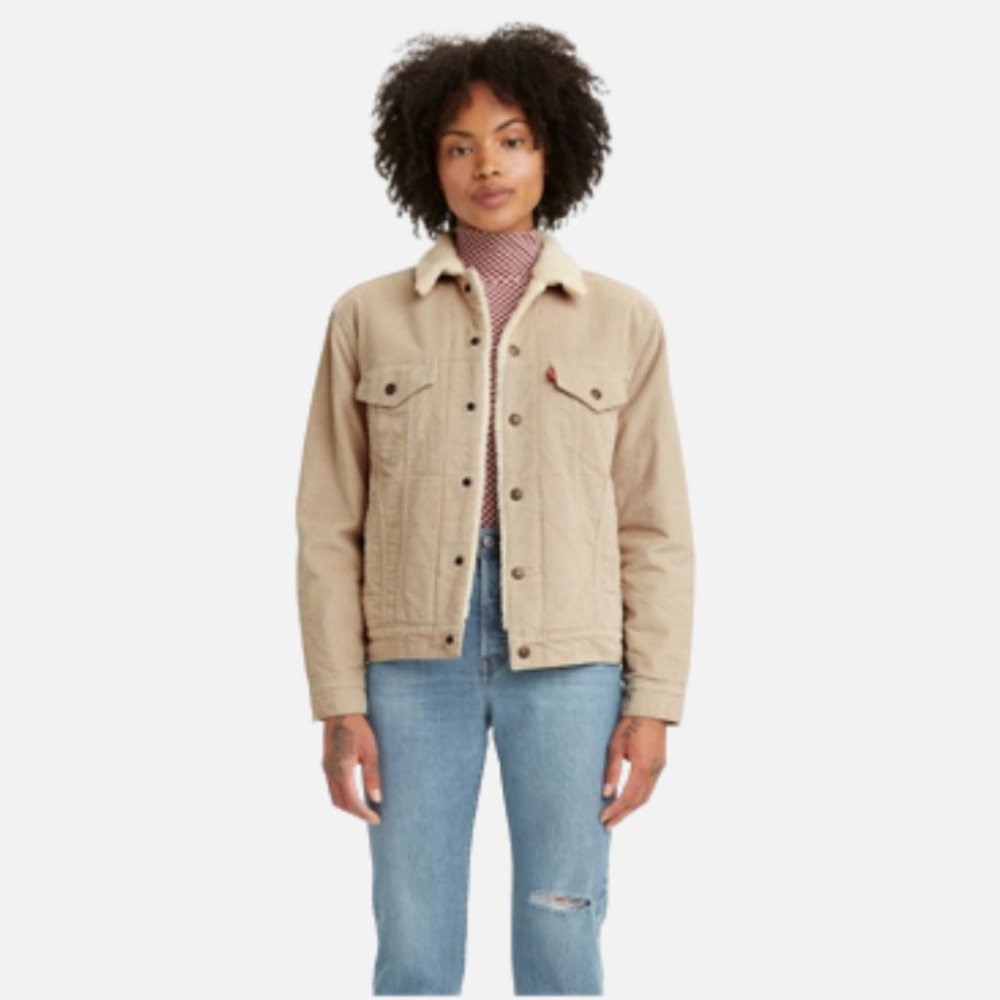 Ex-Boyfriend Corduroy Sherpa Trucker Jacket